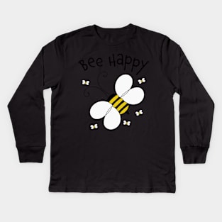 Bee Happy Kids Long Sleeve T-Shirt